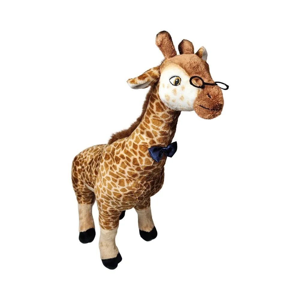 Ark Encounter Giraffe Plush Stuffed Animal with Glasses and Bow Tie 23 Inch
